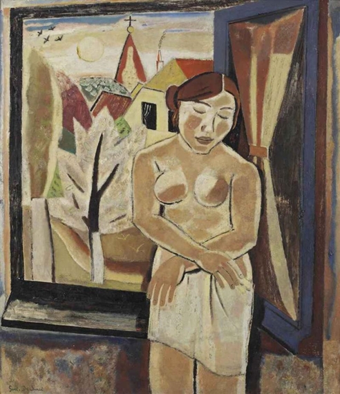 Nude by a window (1931) - Gustave De Smet Tablo