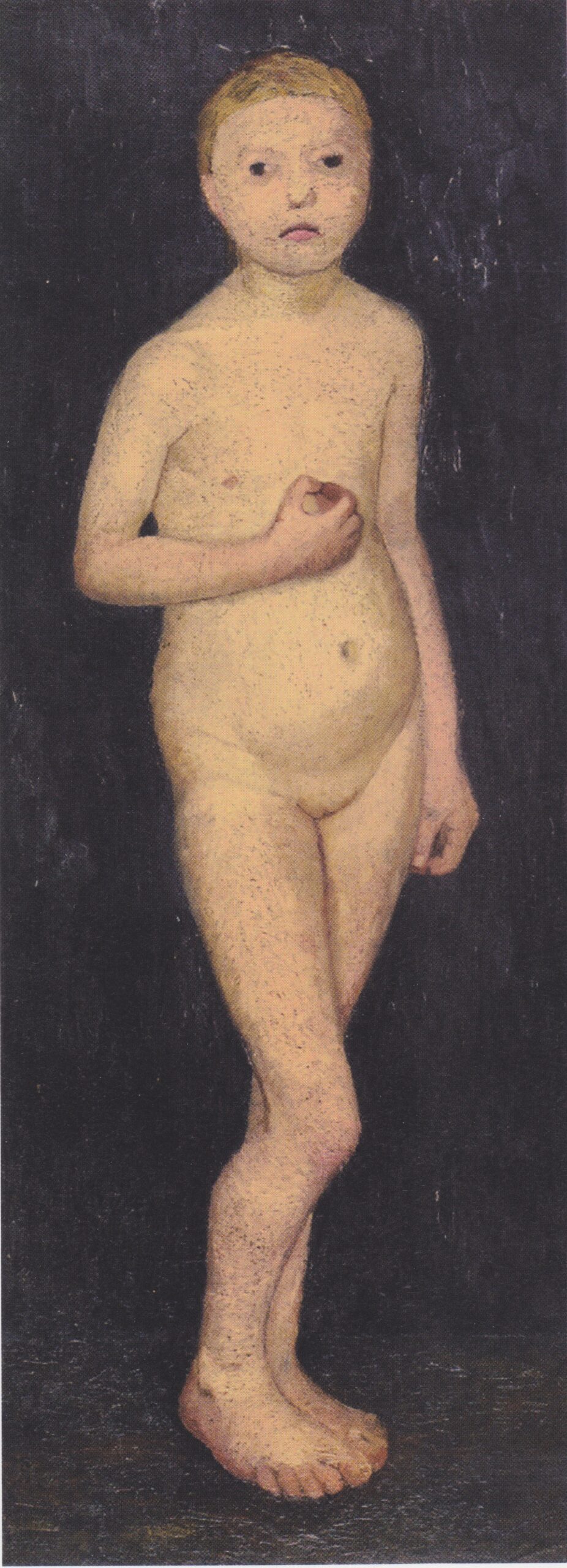 Nude girl standing (1906) - Paula Modersohn-Becker Tablo