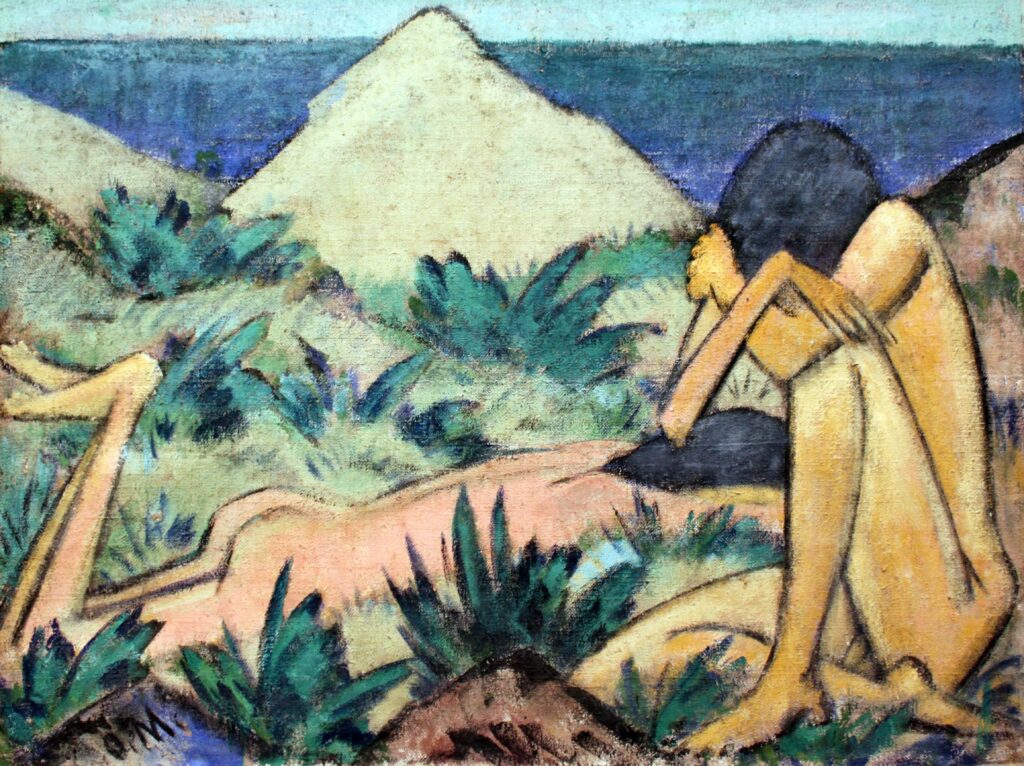 Nudes in the Dunes (1919) - Otto Mueller Tablo