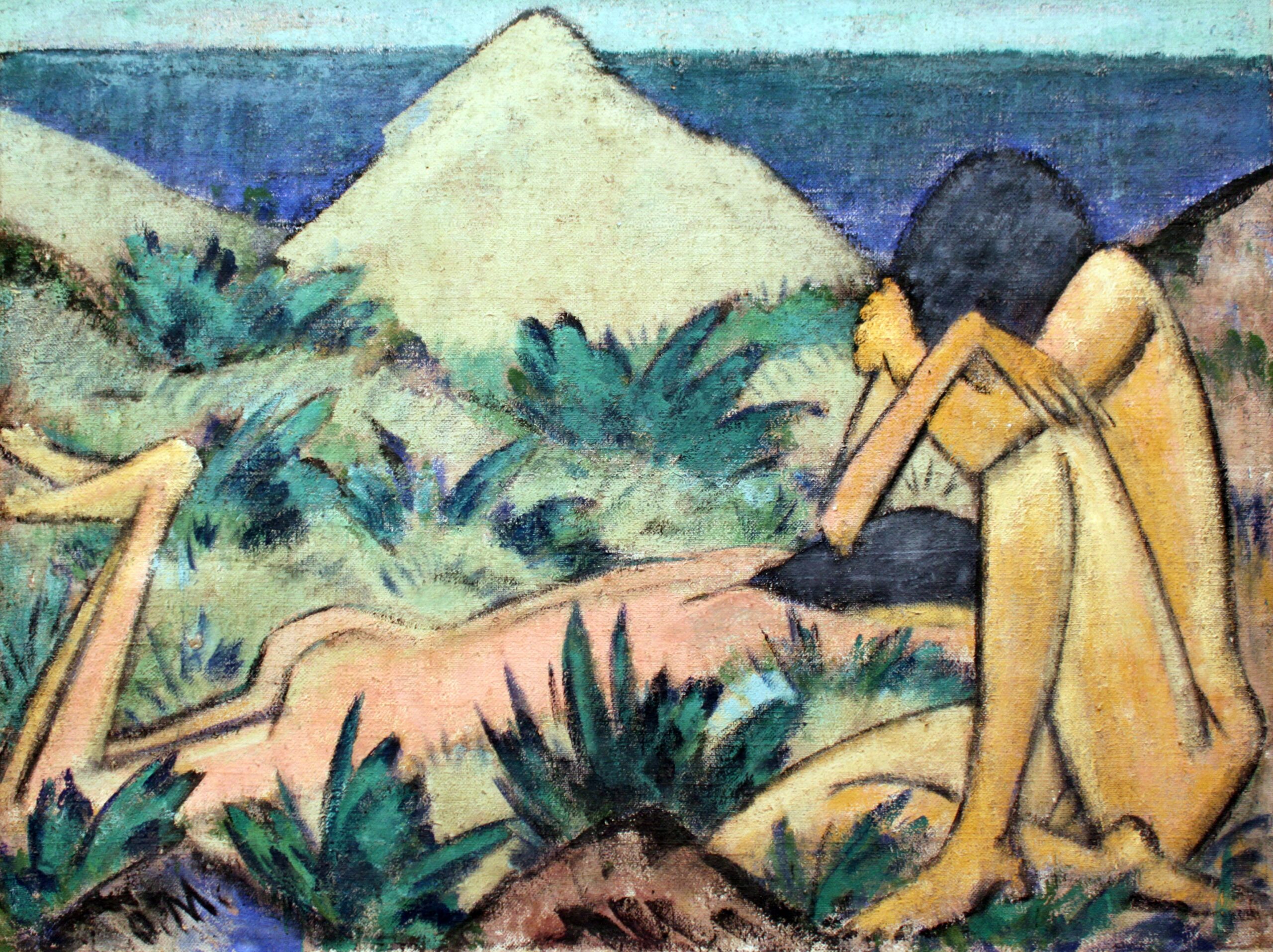Nudes in the Dunes (1919) - Otto Mueller Tablo