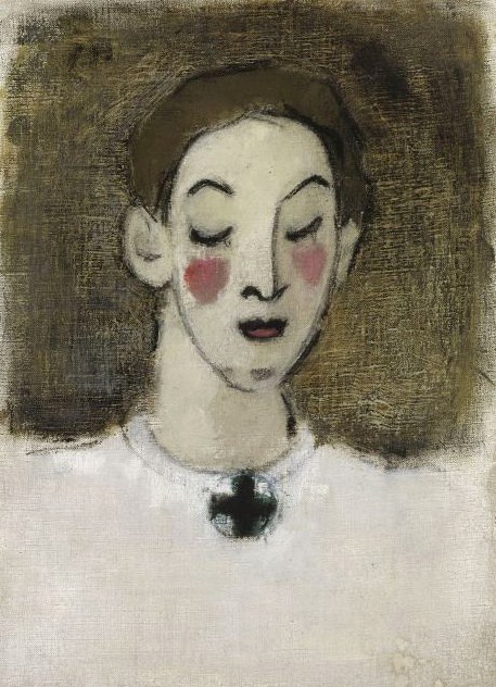 Nurse I (Kaija Lahtinen) (1943) - Helene Schjerfbeck Tablo