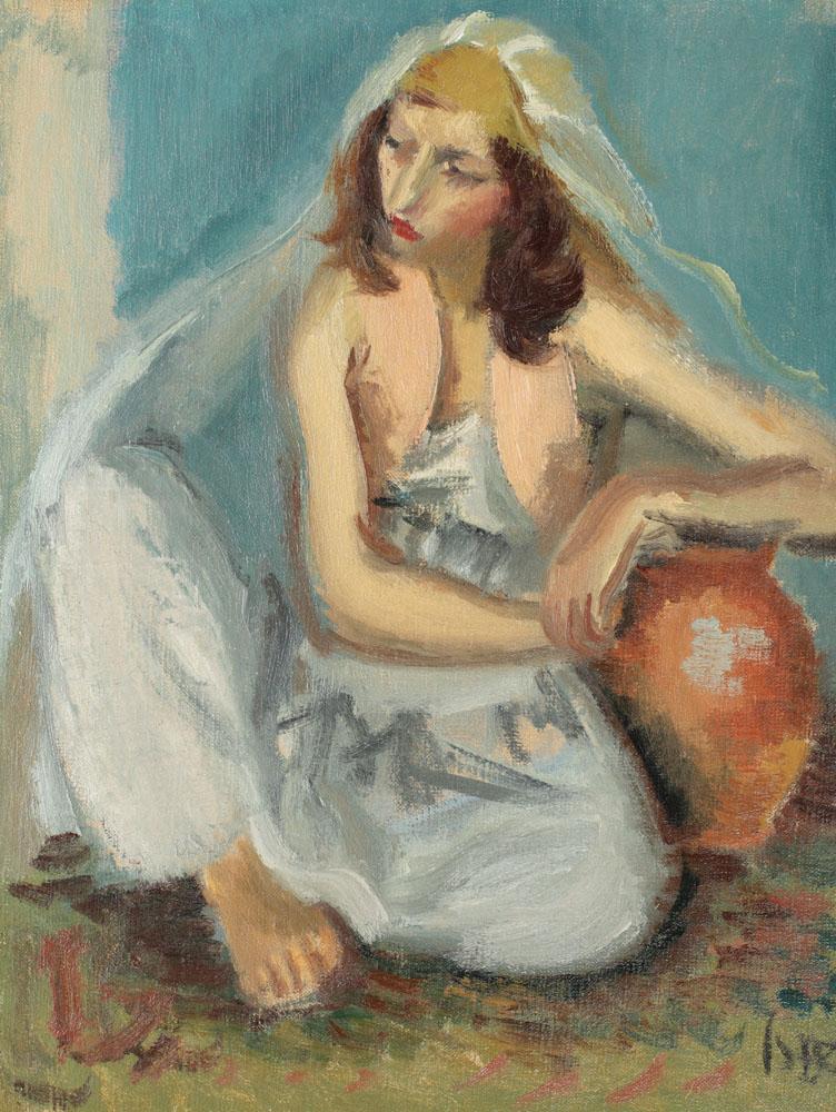 Odalisque in Interior - Iosif Iser Tablo