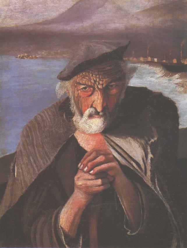 Old Fisherman (1902) - Tivadar Kosztka Csontváry Tablo