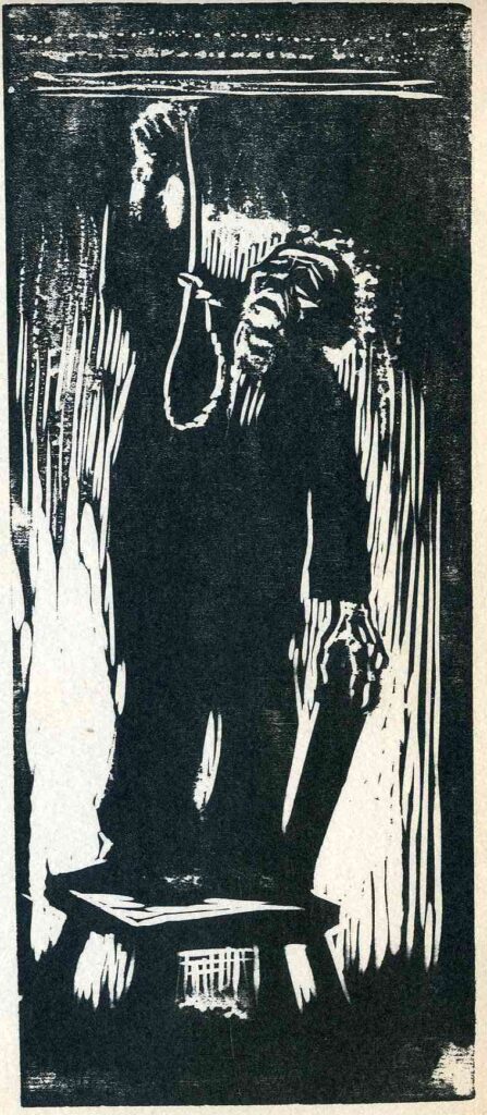 Old Man with Noose (1923) - Käthe Kollwitz Tablo