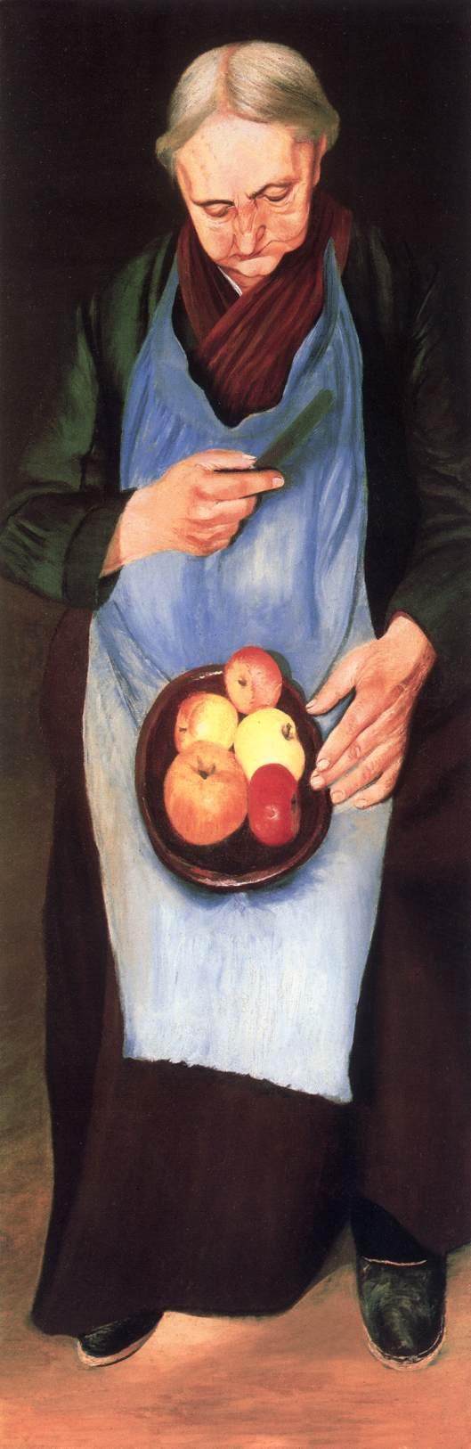 Old Woman Peeling an Apple (1894) - Tivadar Kosztka Csontváry Tablo