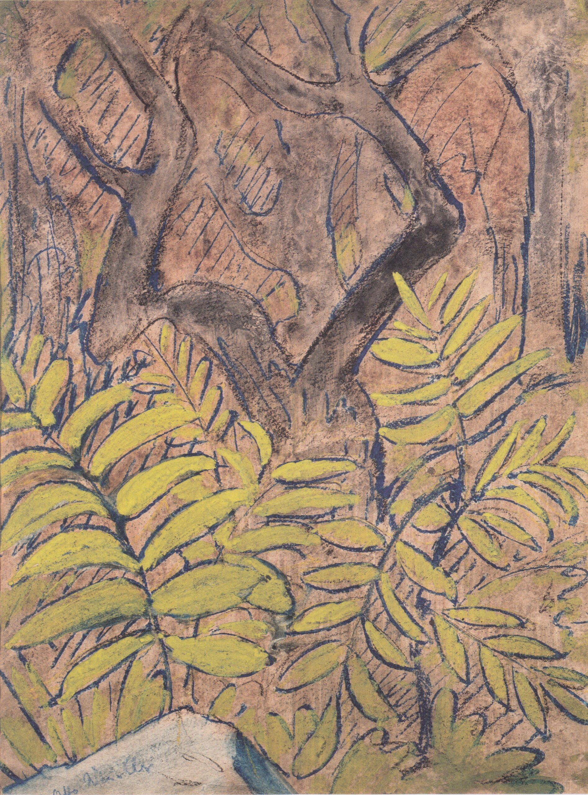 Olivenwald (1924) - Otto Mueller Tablo