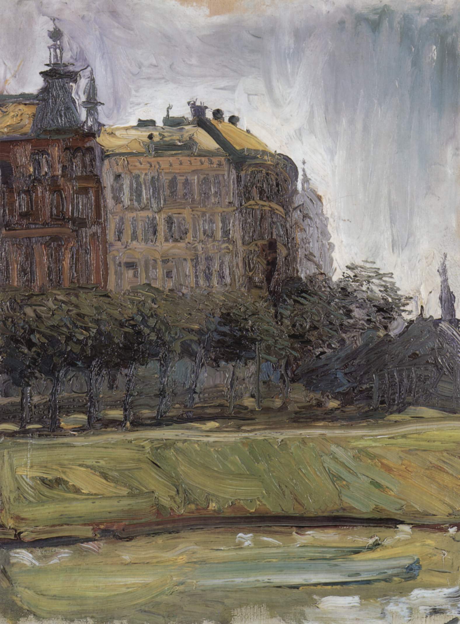 On the Danube Canal (1907) - Richard Gerstl Tablo