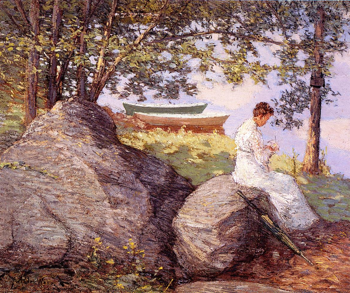 On the Shore (1909) - Julian Alden Weir Tablo