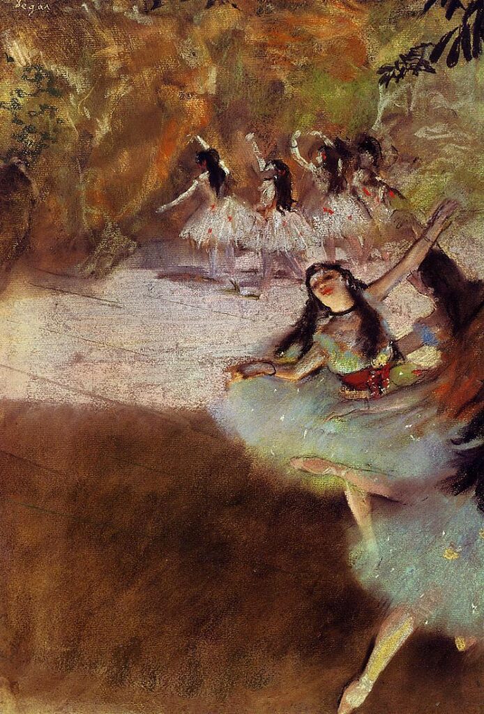 On the Stage (1880) – Edgar Degas Tablo