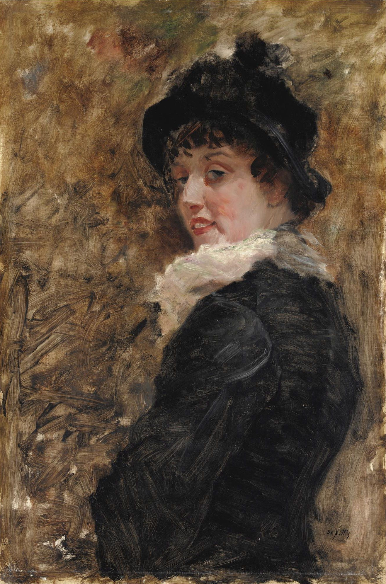 On watch (1879) - Giuseppe De Nittis Tablo