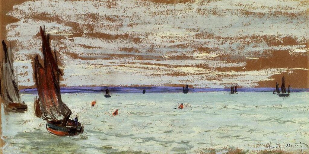 Open Sea (1866) - Claude Monet Tablo