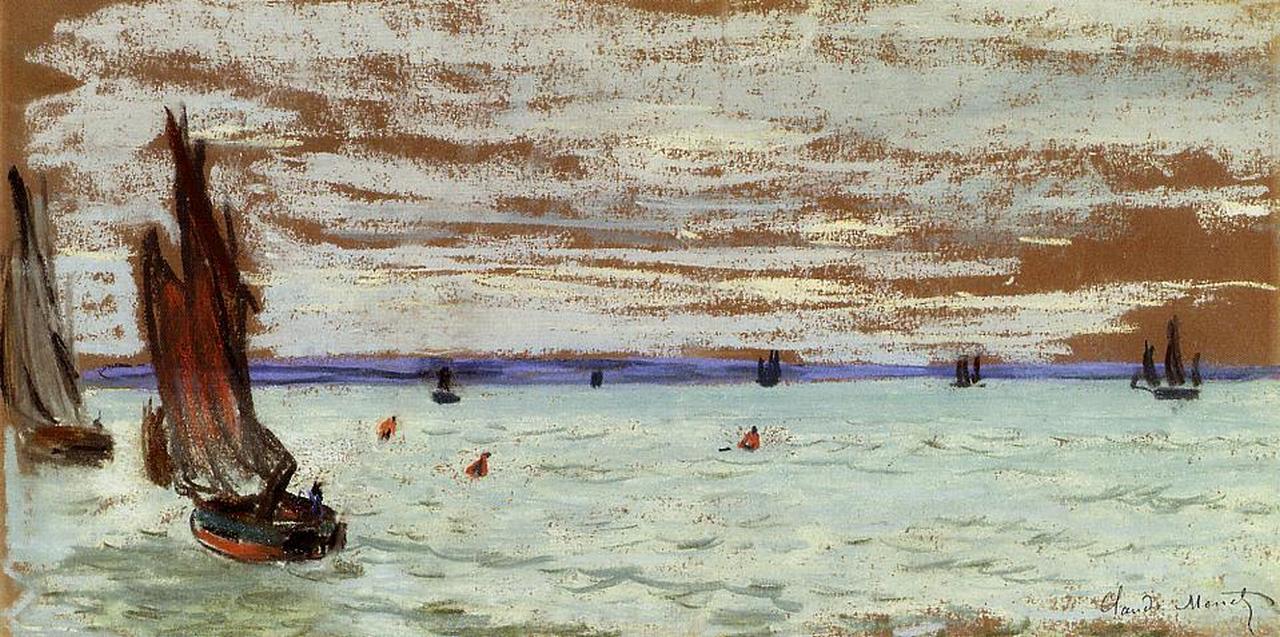 Open Sea (1866) - Claude Monet Tablo
