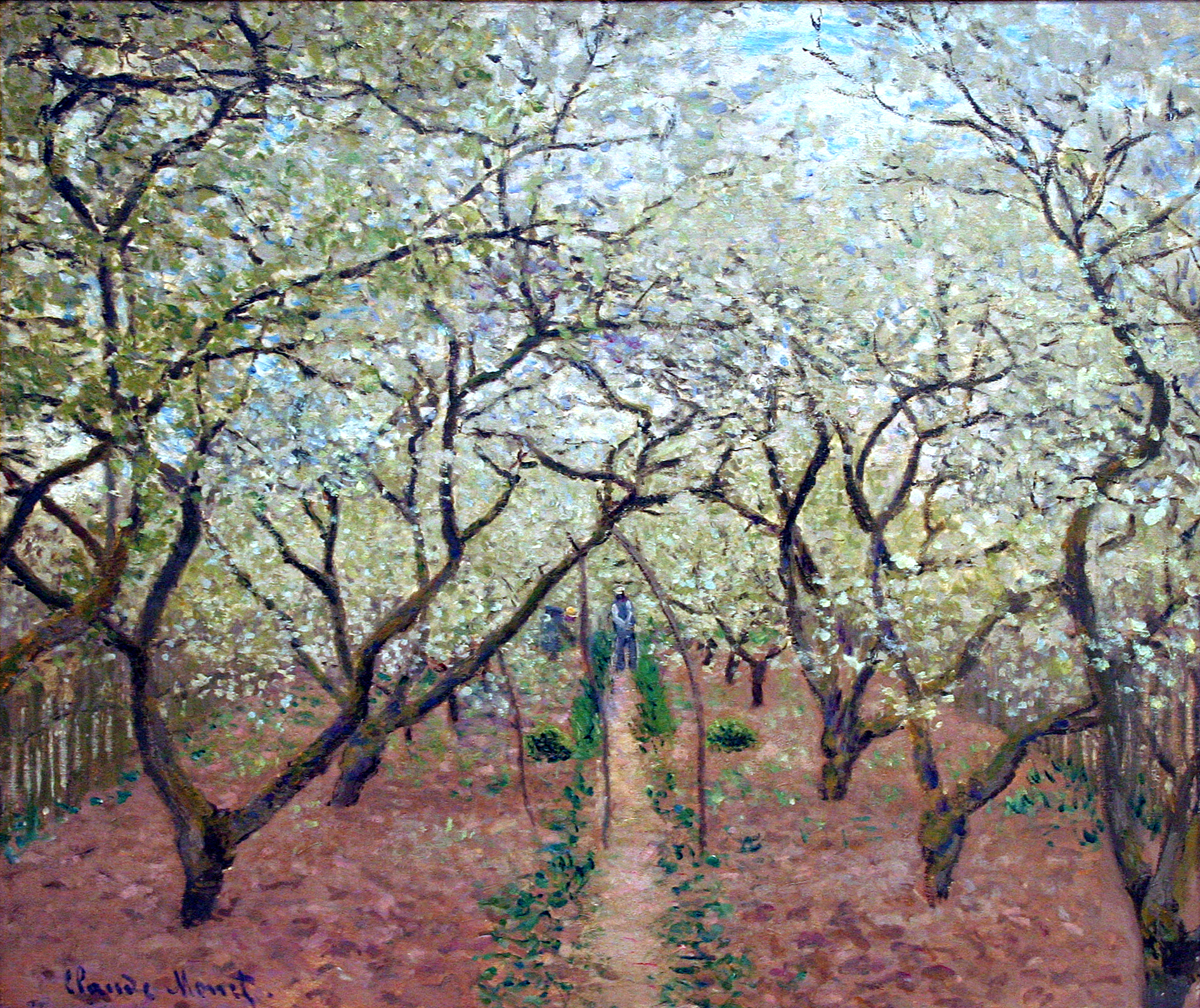 Orchard in Bloom (1879) - Claude Monet Tablo