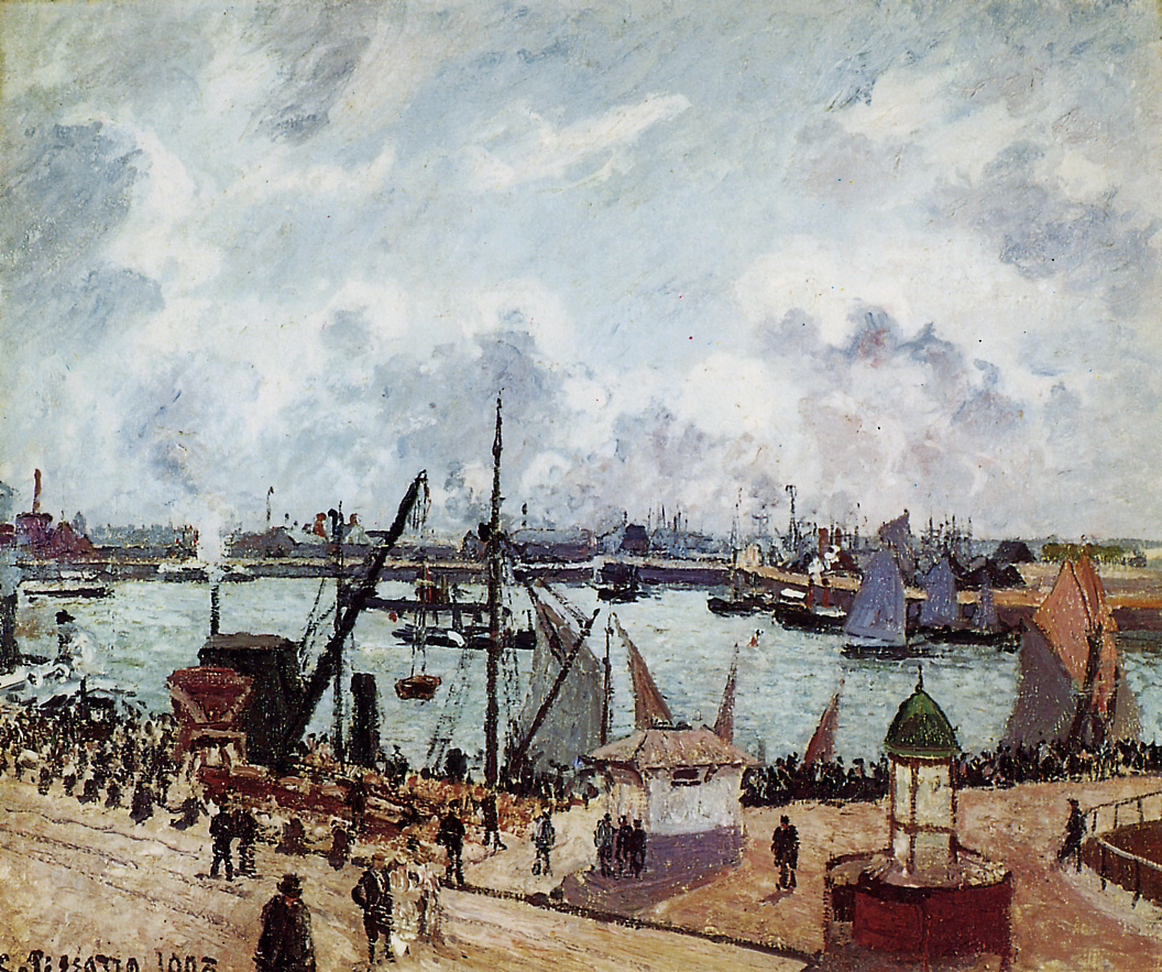 Outer harbour of Le Havre (1903) - Camille Pissarro Tablo