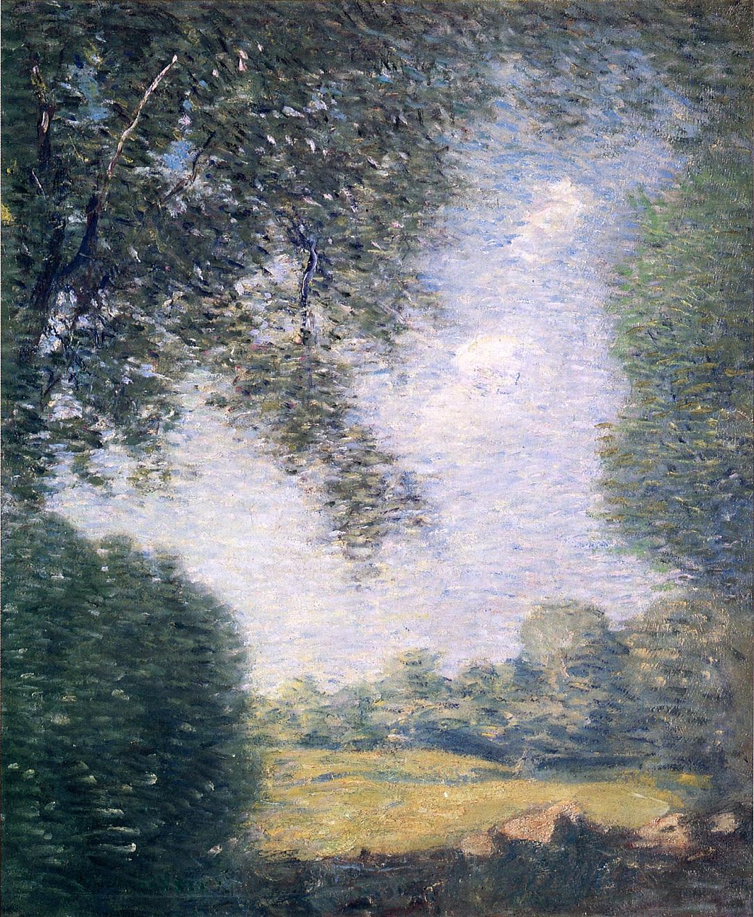 Overhanging Trees (1909) - Julian Alden Weir Tablo