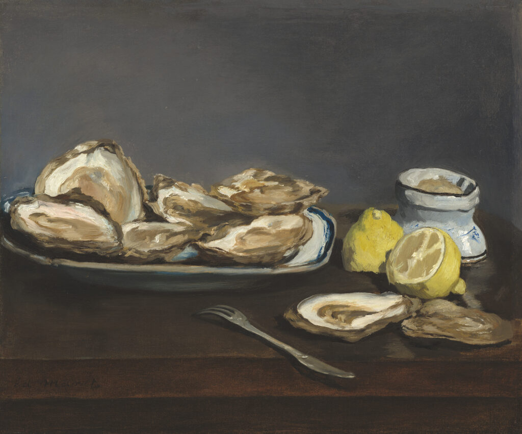 Oysters (1862) - Edouard Manet Tablo