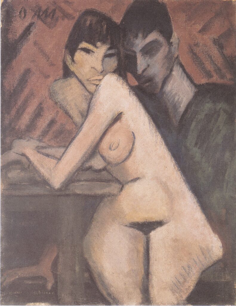 Paar in Der Kascheme (1922) - Otto Mueller Tablo