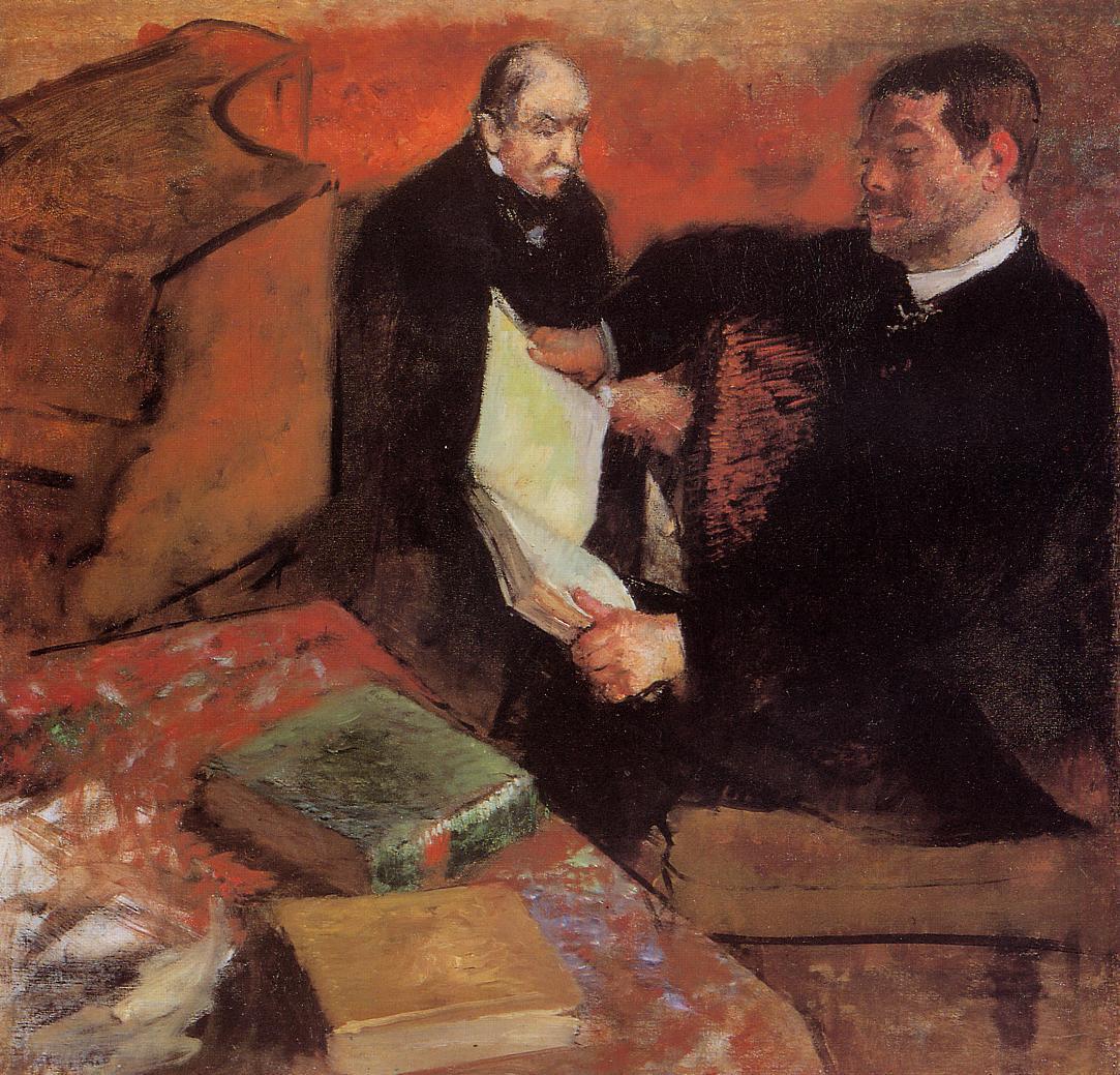 Pagan and Degas' Father (1895) - Edgar Degas Tablo