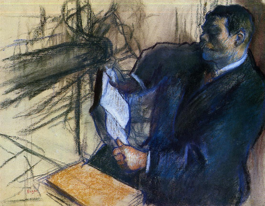 Pagans and Degas's Father (1882) - Edgar Degas Tablo