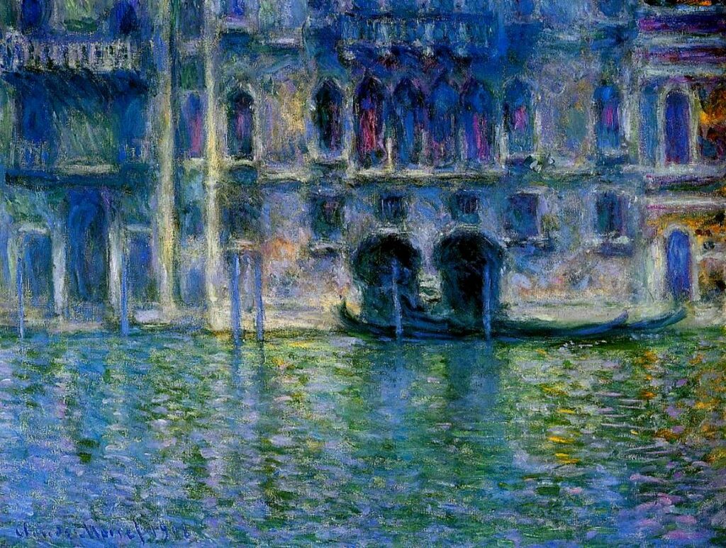 Palazzo da Mula at Venice (1908) - Claude Monet Tablo