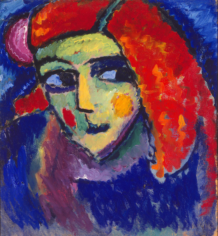 Pale Woman with Red Hair (1912) - Alexej von Jawlensky Tablo