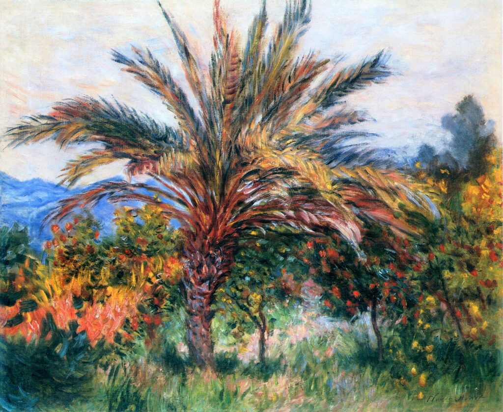 Palm Tree at Bordighera (1884) – Claude Monet Tablo