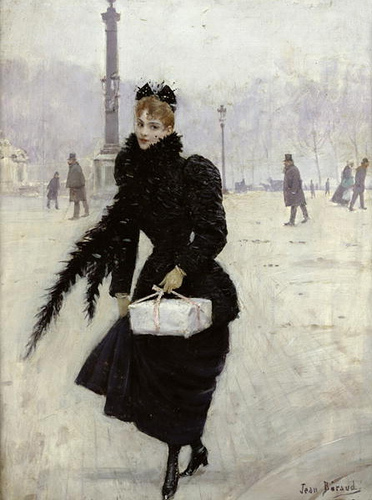 Parisienne place de la Concorde (1885) - Jean Béraud Tablo