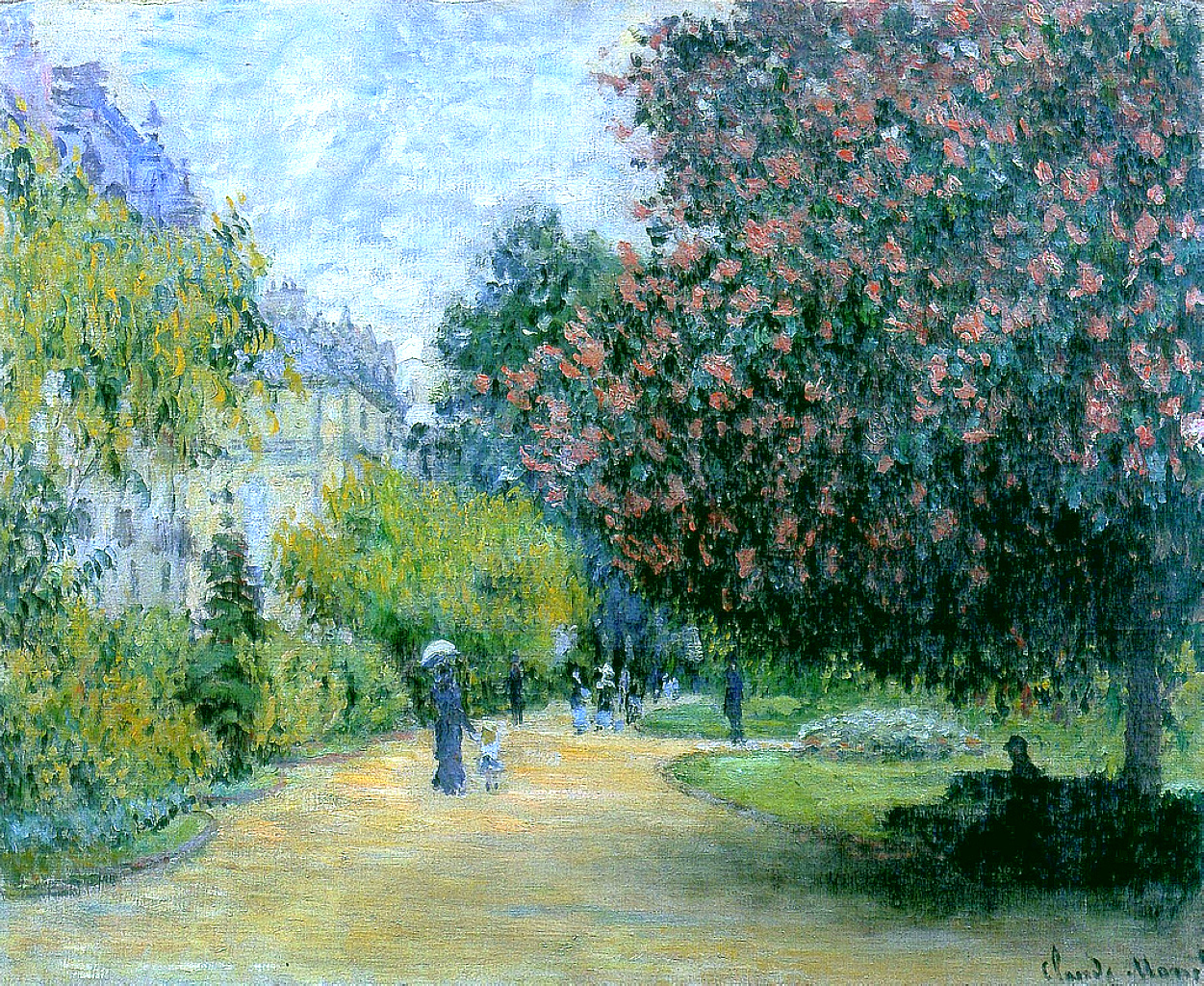 Park Monceau (1876) - Claude Monet Tablo