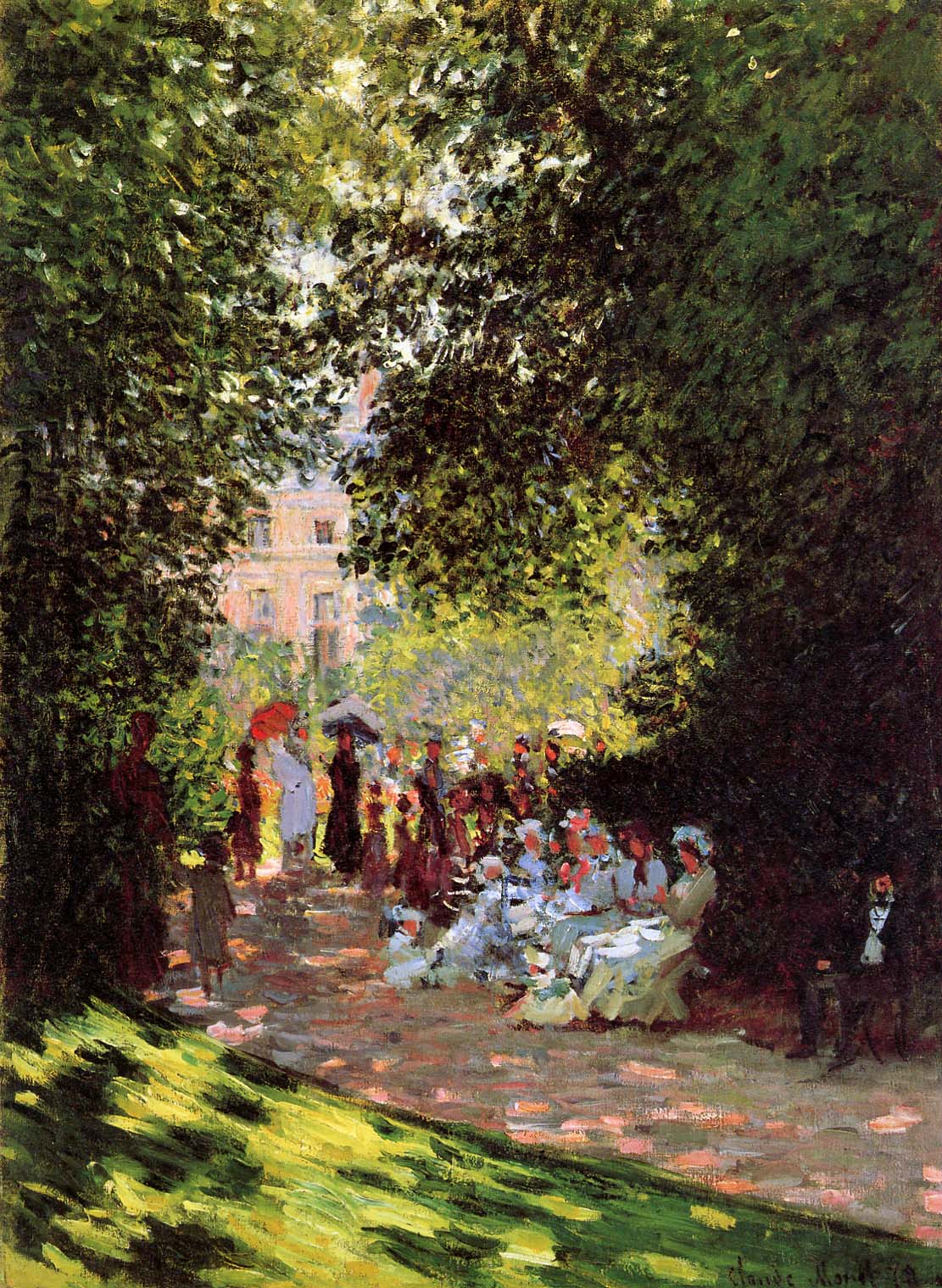 Park Monceau (1878) - Claude Monet Tablo
