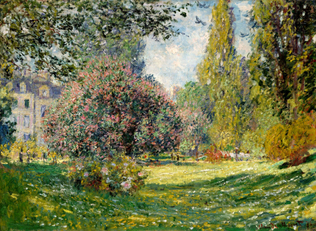 Park Monceau, Paris (1876) - Claude Monet Tablo