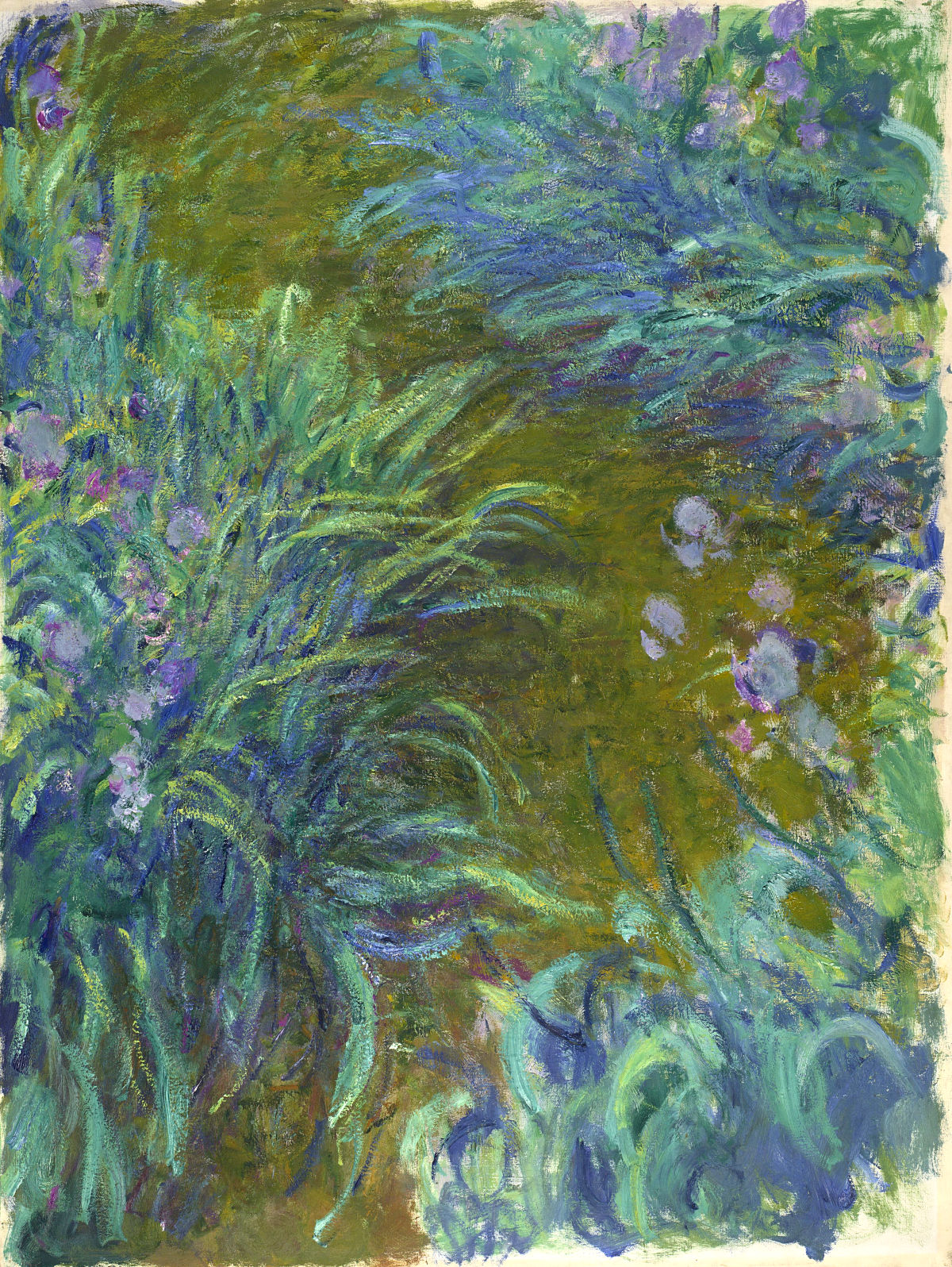 Path through the Irises 02 (1914) - Claude Monet Tablo