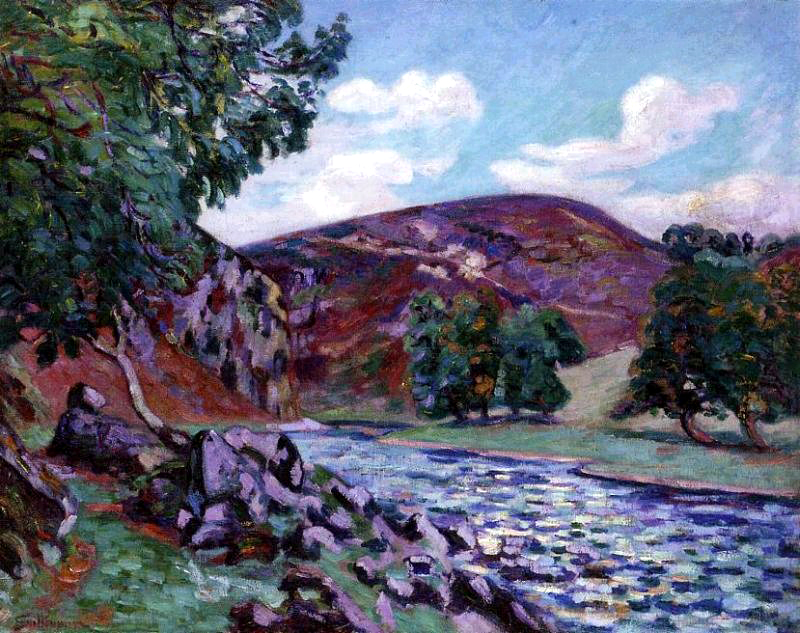 Paysage à Crozant (1900) - Armand Guillaumin Tablo