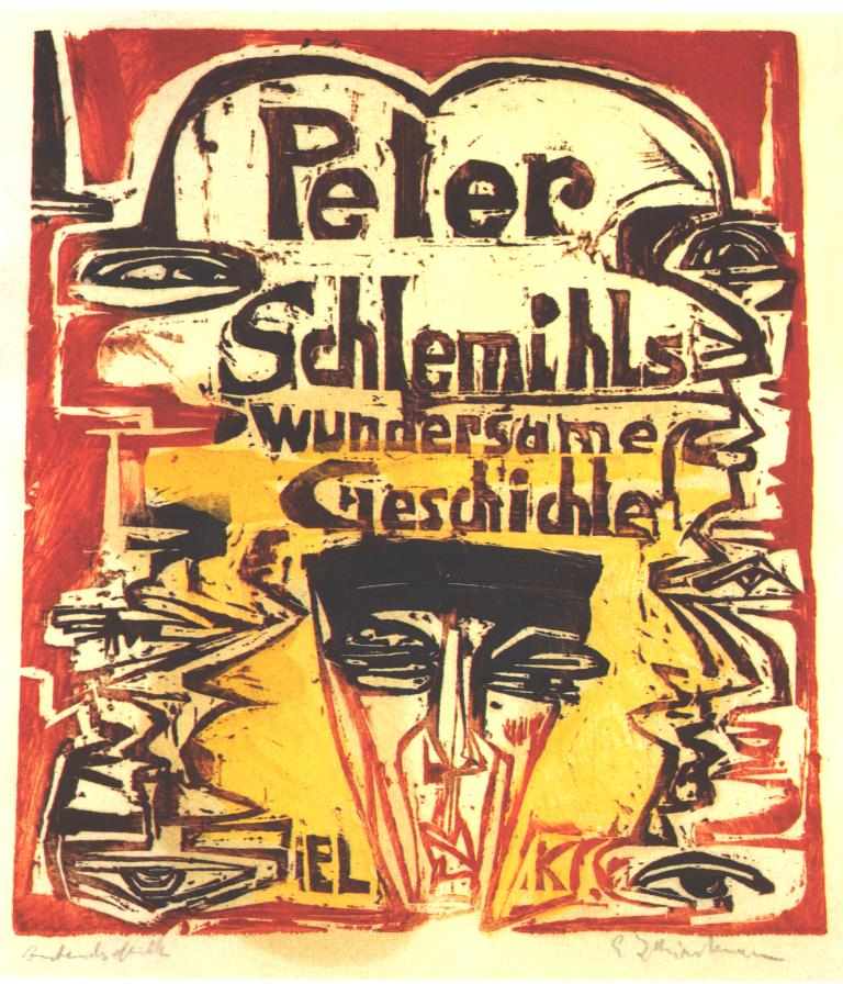 Peter Schlemihl's Miraculous Story (title page) (1915) - Ernst Ludwig Kirchner Tablo