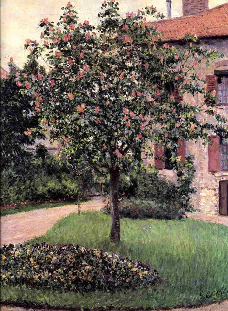 Petit Gennevilliers, Facade, Southeast of the Artist’s Studio, Overlooking the Garden, Spring – Gustave Caillebotte Tablo