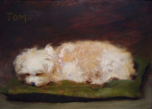 Picture of a Dog - Charles Sprague Pearce Tablo