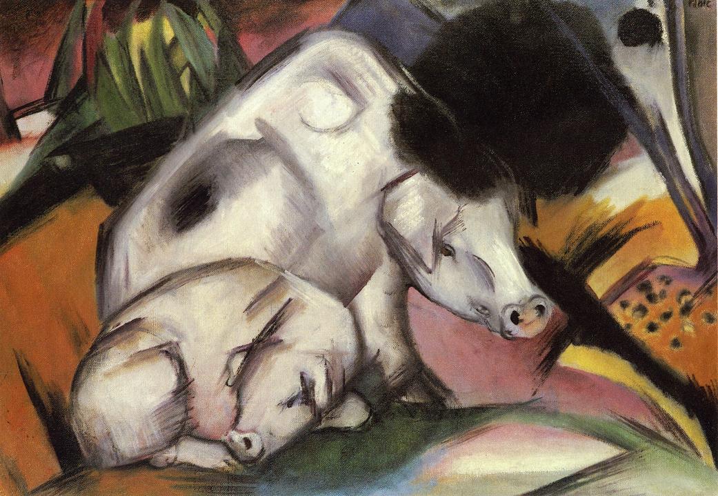 Pigs (1912) - Franz Marc Tablo