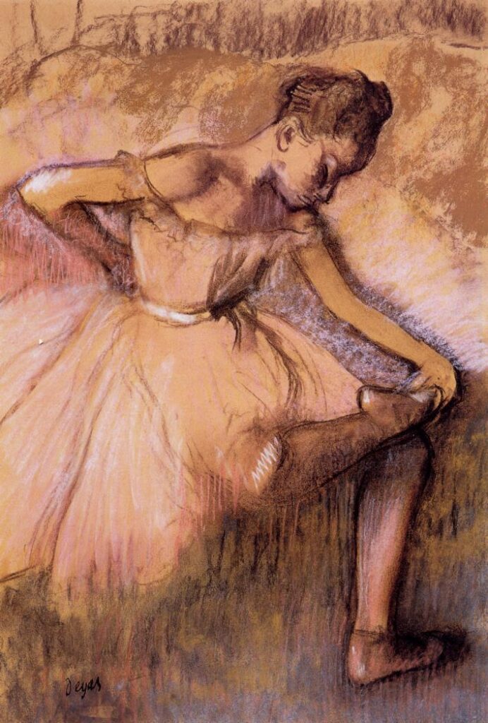 Pink Dancer (1900) - Edgar Degas Tablo