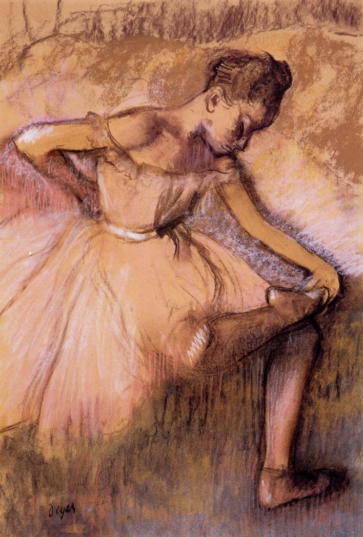 Pink Dancer (1900) - Edgar Degas Tablo