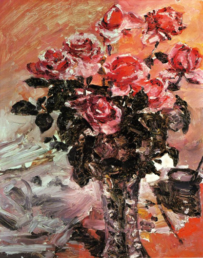 Pink Roses (1924) - Lovis Corinth Tablo