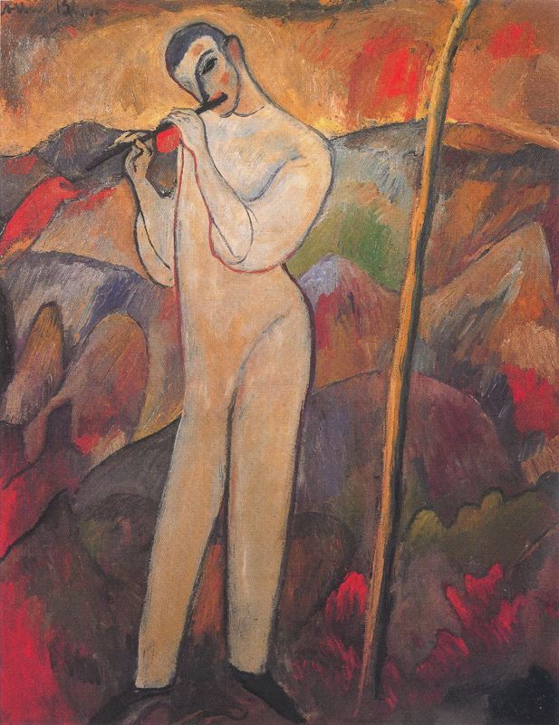 Piping Pierrot - Albert Bloch Tablo