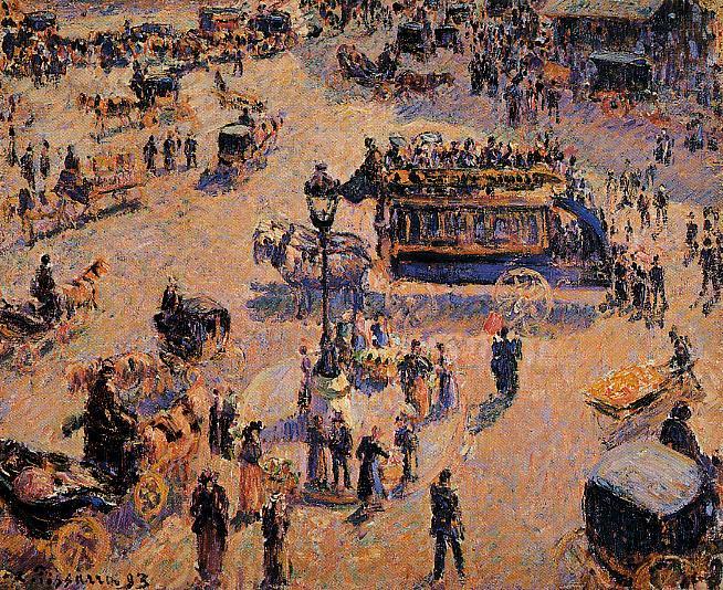 Place Saint Lazare (1893) - Camille Pissarro Tablo