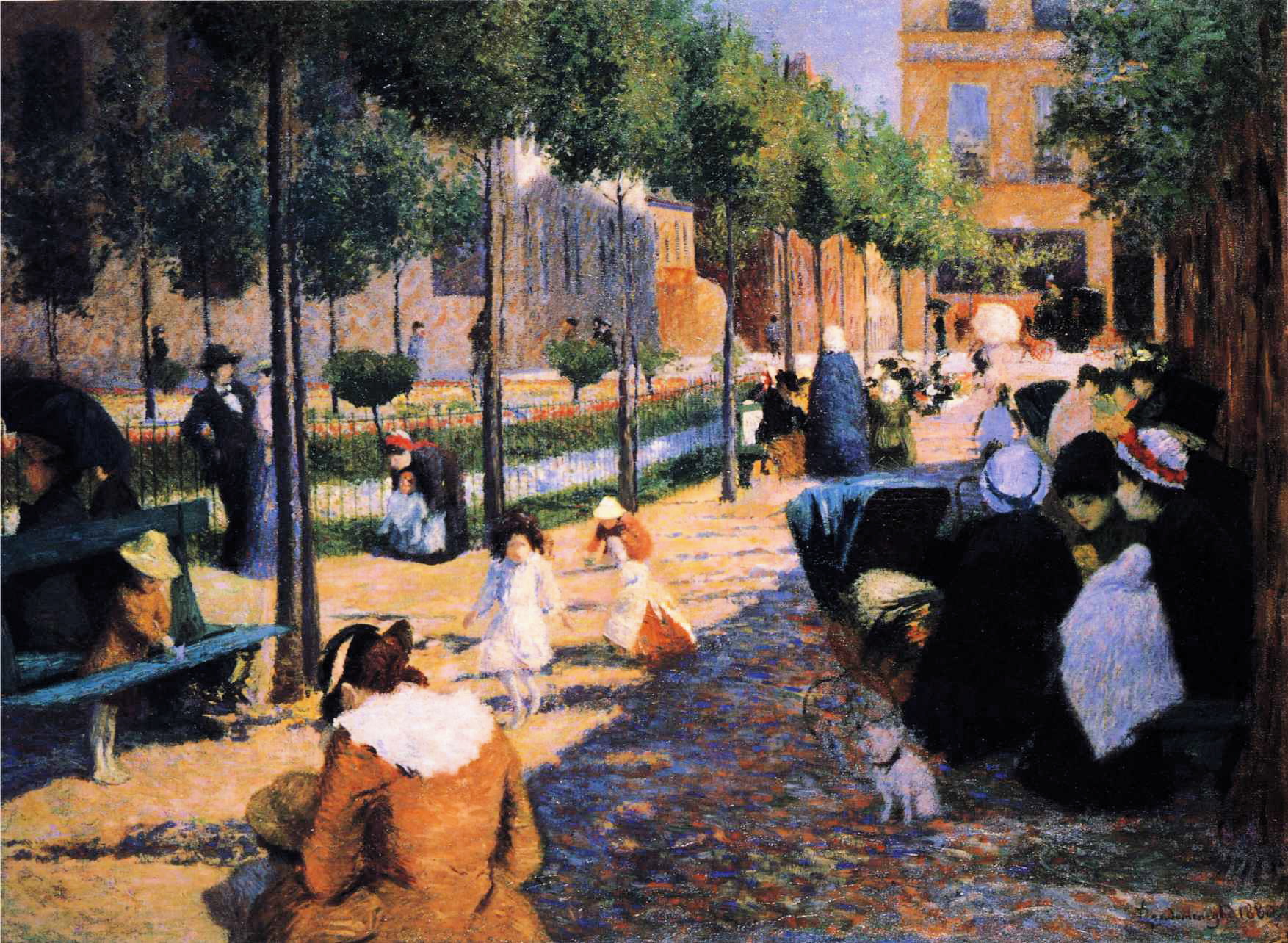Place d'Anvers, Paris (1880) - Federico Zandomeneghi Tablo