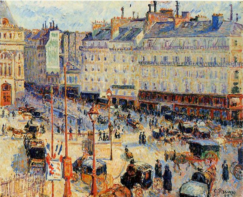 Place du Havre, Paris (1893) - Camille Pissarro Tablo