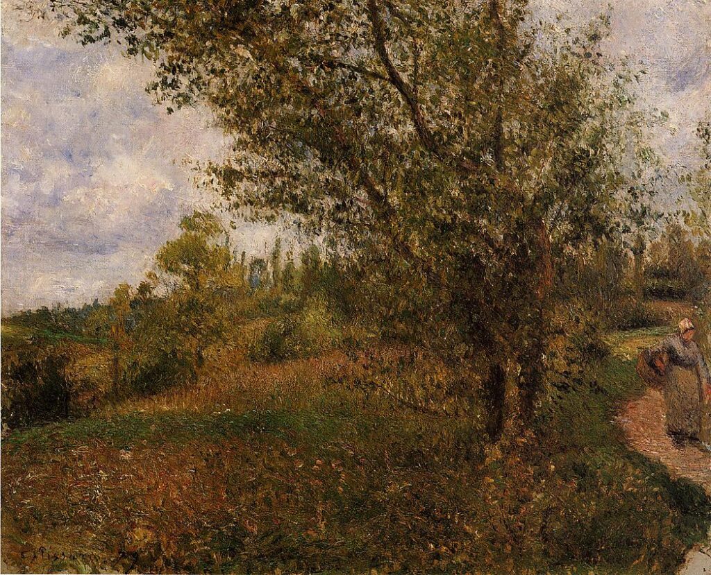 Pontoise Landscape, Through the Fields (1879) – Camille Pissarro Tablo