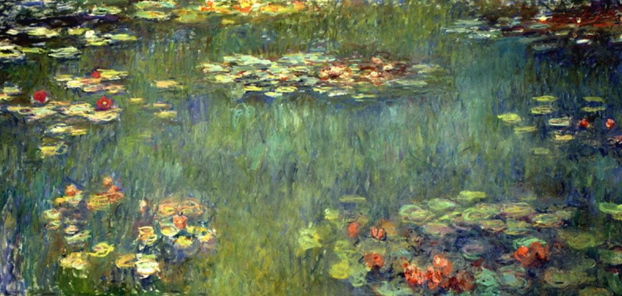 Pool with Waterlilies (1920) - Claude Monet Tablo