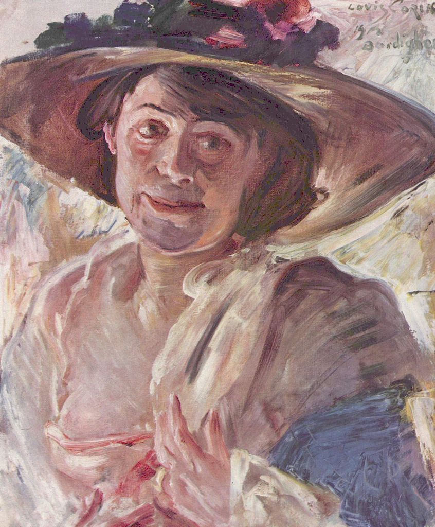 Porträt der Charlotte Berend Corinth (1912) - Lovis Corinth Tablo