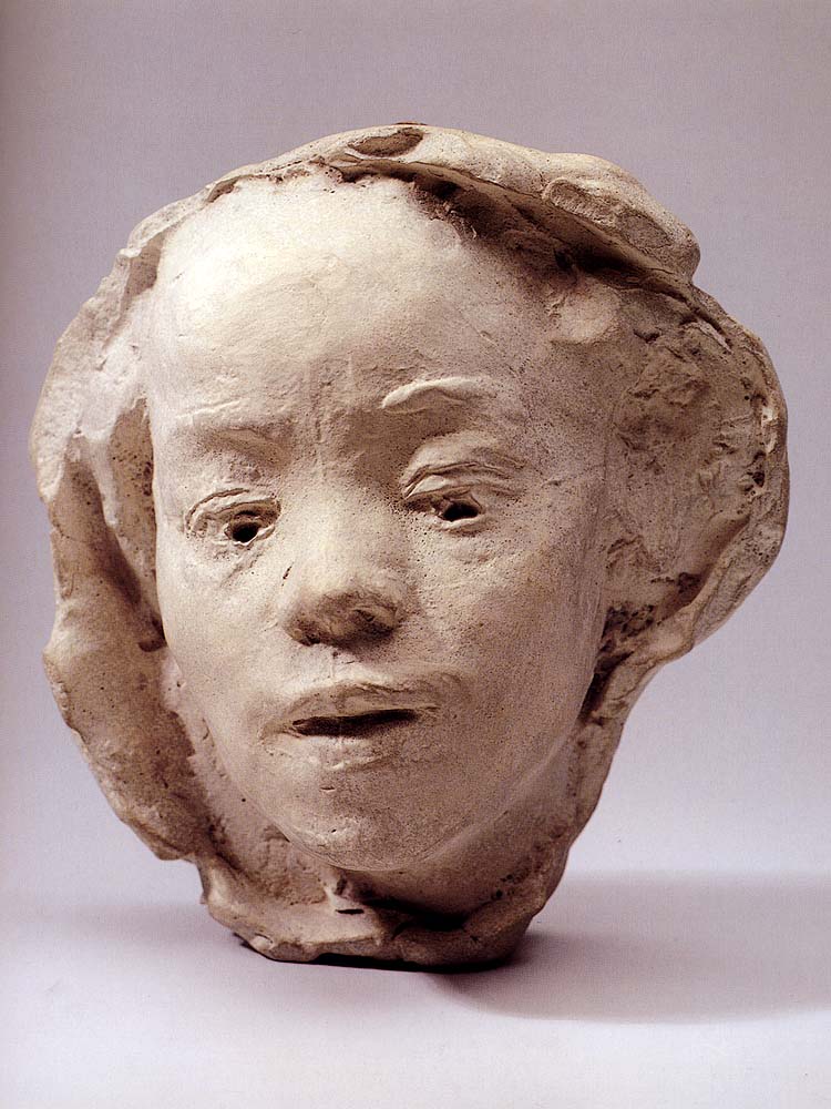 Portrait Of The Japanese Dancer Hanako (1908) - Auguste Rodin Tablo