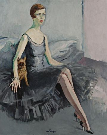 Portrait de Ms Jean McKelvie Sclater Booth (1920) - Kees van Dongen Tablo
