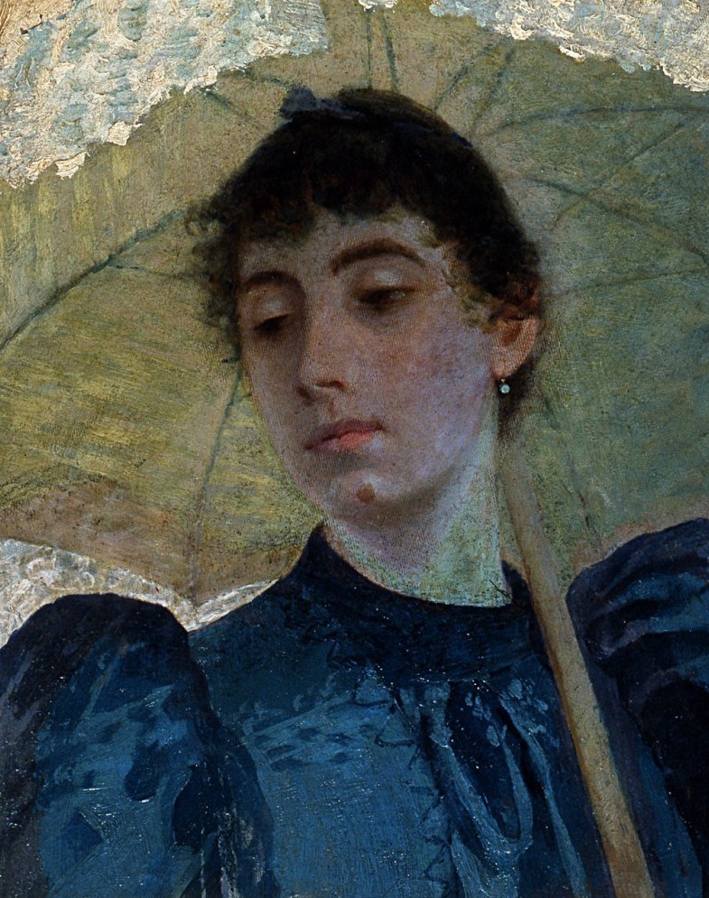 Portrait of Alaide Banti (1872) - Giuseppe De Nittis Tablo