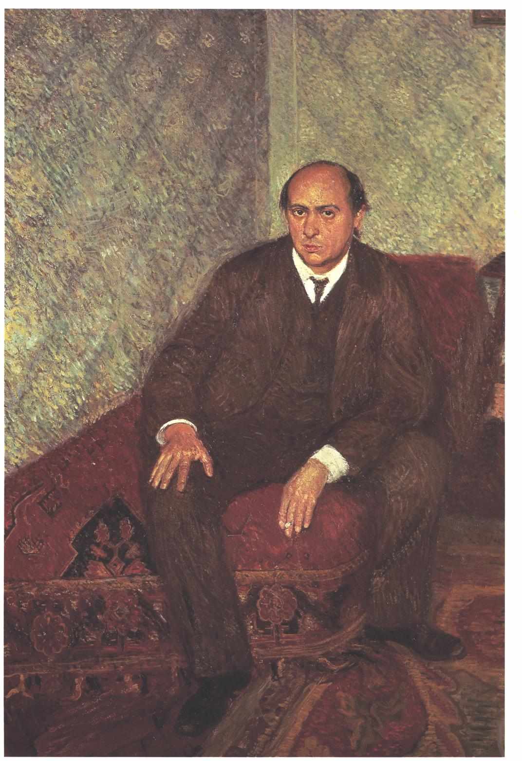 Portrait of Arnold Schonberg (1906) - Richard Gerstl Tablo